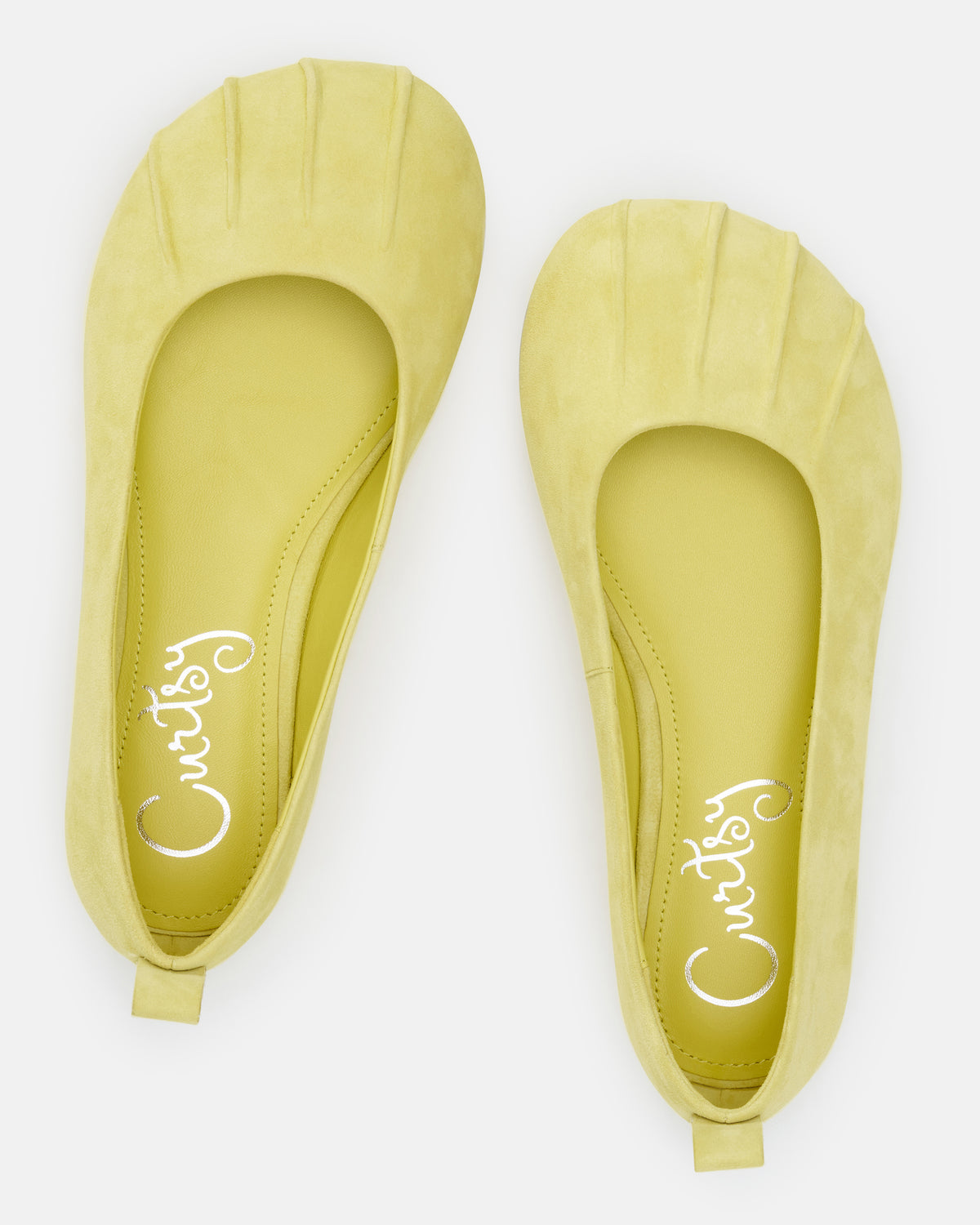 NIXIE BAREFOOT FLAT - YELLOW SUEDE