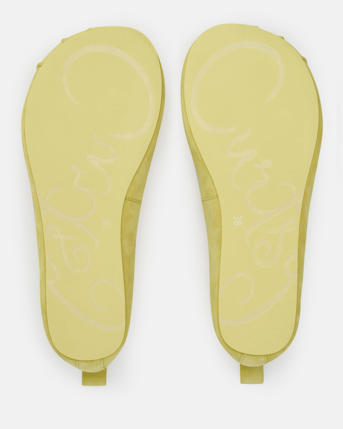 NIXIE BAREFOOT FLAT - YELLOW SUEDE