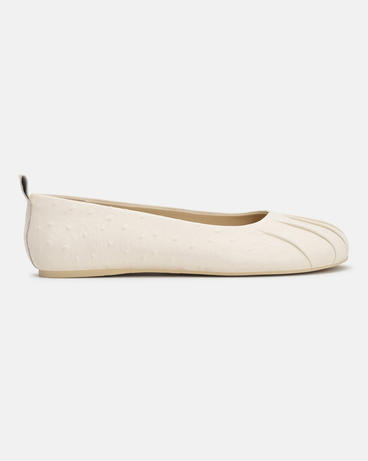 NIXIE BAREFOOT FLAT - BONE OSTRICH